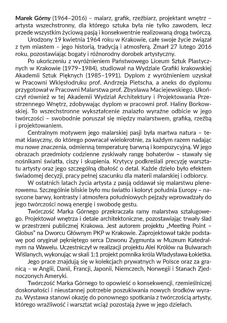  2.MAREK GÓRNY. MALARSTWO